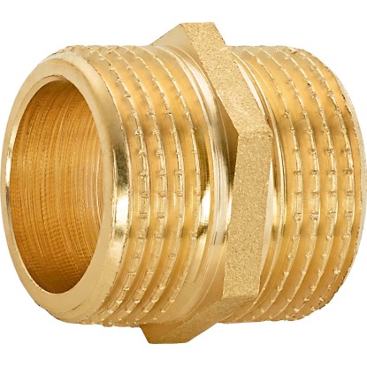 OBI menetes kettős közcsavar 26,4 mm (R 3/4) sárgaréz