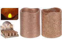 Gyertya LED égővel Rézszínű Gyertya LED égővel Rézszínű