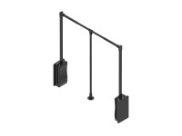 Rejs Teleszkópos ruhatartó Lifter Basic 64,5-93 cm króm