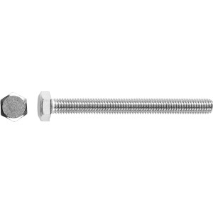 LUX Gépi csavar M8 x 80 mm, rozsdamentes acél, teljes menet, 40 darab