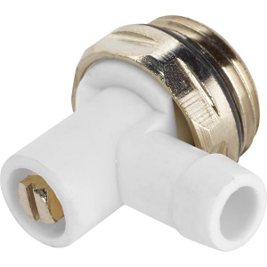 Sárgaréz légtelenítő szelep radiátorhoz, 21 mm (1/2 hüvelyk), műanyag orral.
