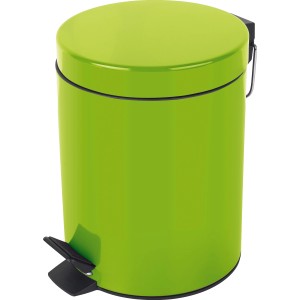 Spirella Sydney pedálos szemetes, 3L, kivi zöld, fém kozmetikai kuka pedállal.