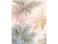 Komar fátyoltapéta Vague Botany 200 cm x 250 cm pasztellrózsaszín