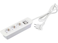 Hálózati elosztó lapos csatlakozóval fehér