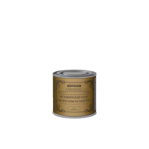 Rust-Oleum bútorviasz doboz, arany színű, bútorápoláshoz.