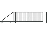 Tolókapu balos Sparta, ipari horganyzott 144 cm x 600(400) cm