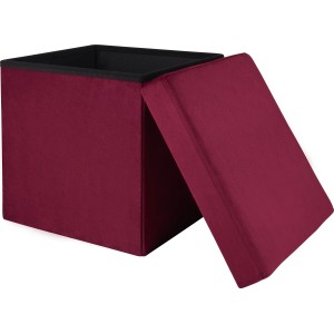 Bordó összecsukható ülőke (38 cm) tárolóval. Blush Bordeaux design.
