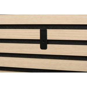 Denpanels konzol (2 darab) fekete színben, akusztikus panel falra szerelve.