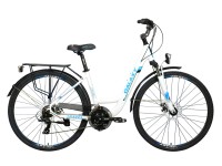 GALAXY TL620 női kerékpár fehér-kék