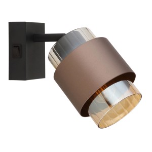 Fali lámpa MILLEY fekete bronz 1xE27