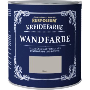 Sötétkék doboz Rust-Oleum krétafesték falfesték Kavics, 1 liter.