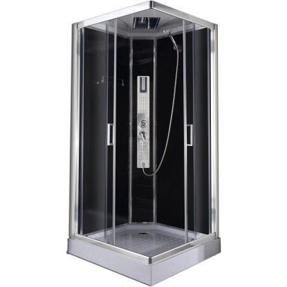 Sanotechnik Trend 2 komplett zuhanykabin króm hatású 210 cm x 90 cm