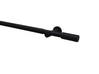 Gardinia hengeres függönyrúdkészlet 22/25 mm átmérő kihúzható 190-360 cm fekete