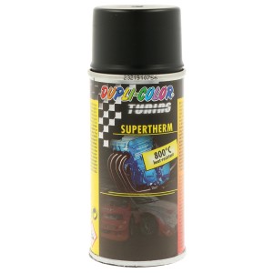 Dupli-Color Supertherm spray festék, hőálló 600°C-ig, kipufogó, sütőcső és grill javításához.