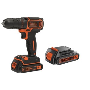 Black+Decker BDCDC18B-QW akkus fúró-csavarozó 2 akkuval és töltővel.