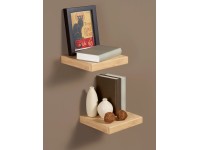 OBI Valbonne falipolc valódi fafurnér bambusz 23,5 cm x 23,5 cm x 3,8 cm