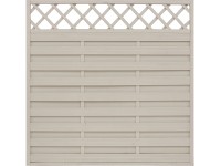Belátásgátló kerítéselem Country krémszínű 180 cm x 180 cm FSC