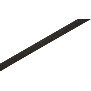 Fekete tépőzár, 20 mm széles, méterre kapható, méretre vágható.