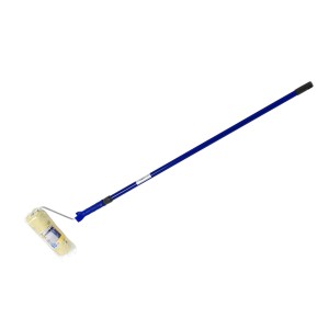 LUX 25 cm-es homlokzati henger kék teleszkópos nyéllel, ideális mennyezetekhez és magas falakhoz.