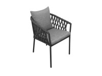 Greemotion Bari kerti szék rakásolható 59 cm x 79,5 cm x 66 cm antracit