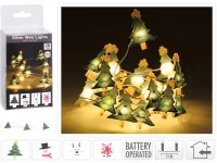 Dekor LED figurás fényfüzér 1 m melegfehér elemes négy kivitelben Dekor LED figurás fényfüzér 1 m melegfehér elemes négy kivitelben