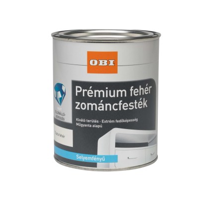 OBI Premium fehér lakk tiszta fehér selyemfényű 750 ml