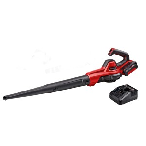 Einhell GE-UB 18/250 Li E akkus lombfúvó akkumulátorral és töltővel, piros/fekete.