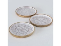 3 részes Ibiza tányérkészlet 3 cm x 22 cm x 22 cm