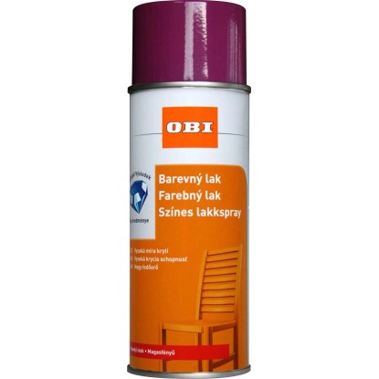 OBI lakkspray színes magasfényű lila 400 ml