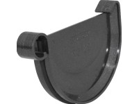 Marley félköríves ereszcsatorna végzáró RG 125 antracit-metál Marley félköríves ereszcsatorna végzáró RG 125 antracit-metál