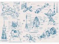 Komar vlies fotótapéta Spacecraft Architecture 400 cm x 280 cm