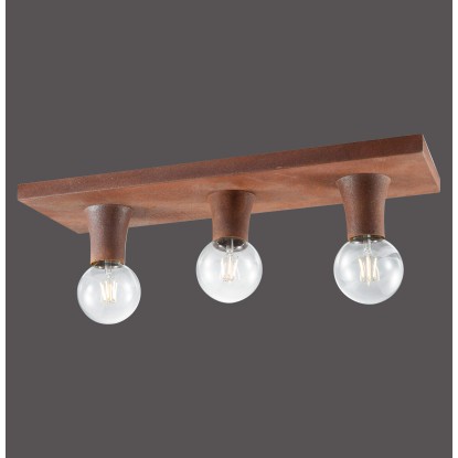 Just Light. Turn me mennyezeti lámpa E27 foglalat rozsdaszínű