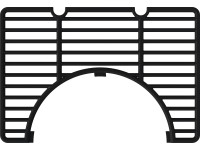 Fél grillrács moduláris American Charcoal faszéngrillhez