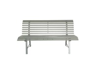 Greemotion Palermo kerti pad acél 150 cm x 86 cm x 73 cm szürke