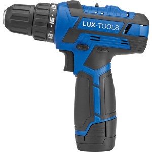 LUX A-BS-12-23 akkus fúró-csavarozó, 12V, kék-fekete. Kompakt akkus csavarhúzó barkácsoláshoz.