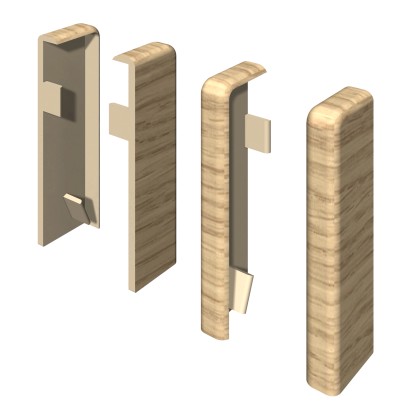 Egger végdarab kocka 6 cm tölgy világos 2 db