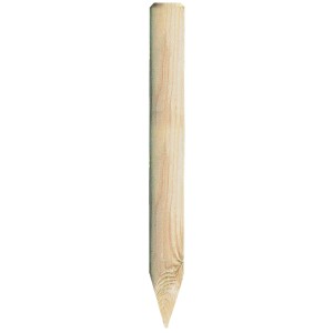 Mini paliszander, nyomás alatt impregnált, Ø 8 cm, 75 cm hosszú, világos fából, ágyásszegélyhez.