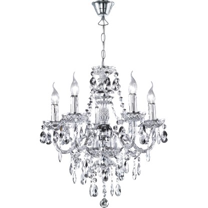 Reality csillár 5 izzós akril krómozott