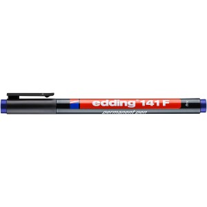 Edding 141 F fekete, vékony hegyű filctoll.