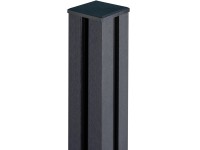 GroJaSolid oszlop bebetonozható antracitszürke 10 cm x 10 cm x 150 cm sapkával