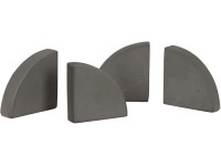 Leger szögletes lábak szürke 10 cm x 2 cm