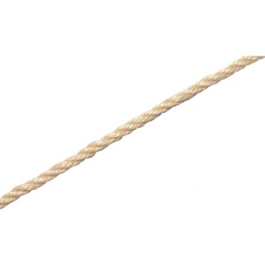 Szalagkötél, Ø 6 mm, méterre eladó. Természetes szálas kötél különféle alkalmazásokhoz.