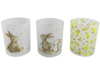 Boltze húsvéti mécsestartó 3-féle változatban 8,3 cm x 7 cm többszínű