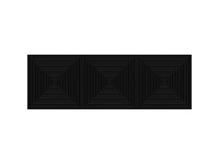 Zalakerámia falicsempe Carneval fekete 20 cm x 60 cm