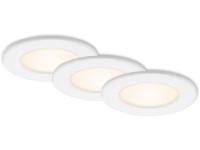 Brilo Thin süllyesztett LED lámpa-szett 3 db 11,5 cm 6 W 4000 K fehér