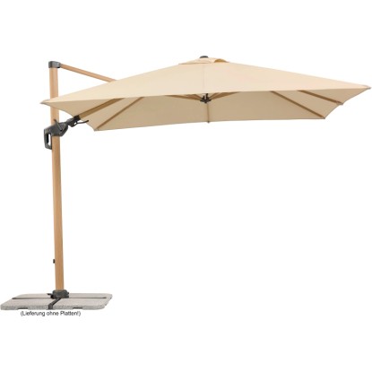 Schneider Rhodos Twist Woody napernyő natúr 300 cm x 300 cm