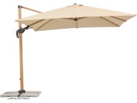 Schneider Rhodos Twist Woody napernyő natúr 300 cm x 300 cm
