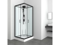 Sanotechnik Epic komplett zuhanykabin fekete 235 cm x 90 cm x 90 cm Sanotechnik Epic komplett zuhanykabin fekete 235 cm x 90 cm x 90 cm