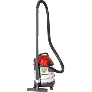 Einhell TC-VC 1820 SA nedves-száraz porszívó rozsdamentes acél tartállyal és tartozékokkal.