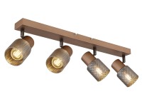 Satella spotlámpa kávé színű matt 4xE14